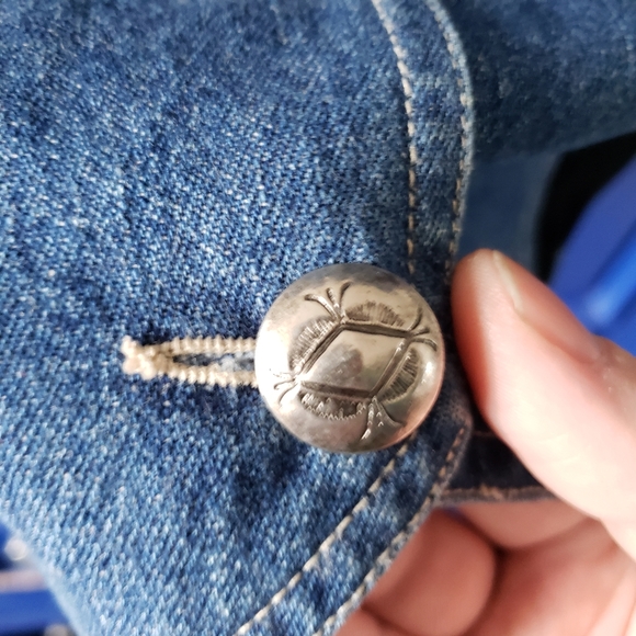 Vintage Stonebridge Black Velvet Denim Vest a Levi's Brand - Picture 8 of 15